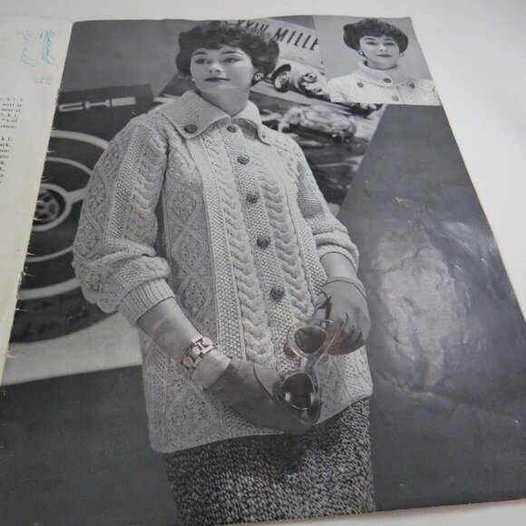 Fleisher's Hand Knitting Fashion Magazine Vol 103..1958 with real patterns - Picture 14 of 16